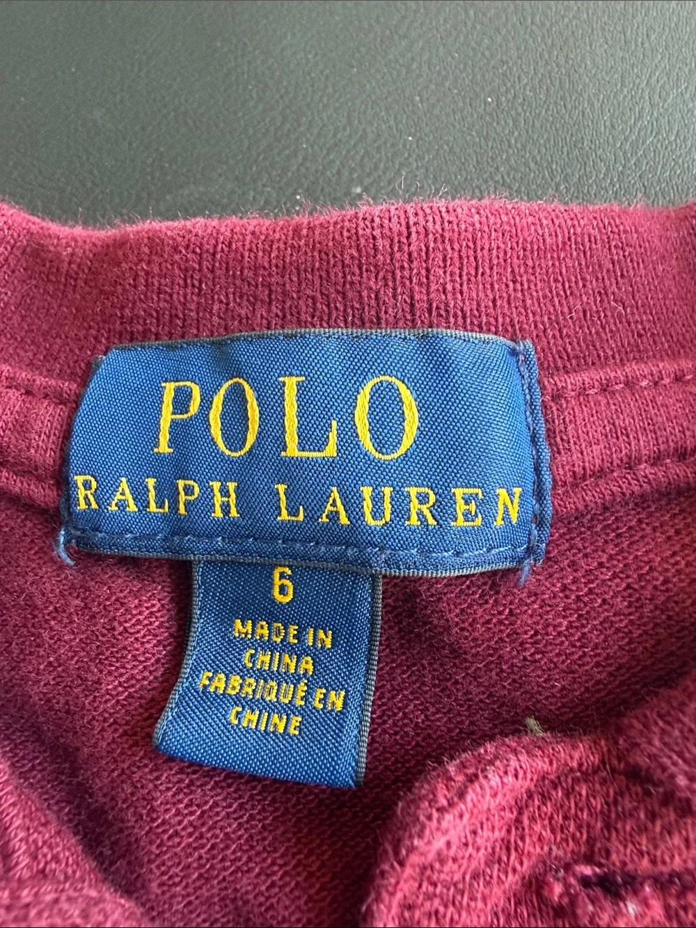 Polo Ralph Lauren Boys Size 6 Big Pony Crest Rugby Polo Shirt Lot 2